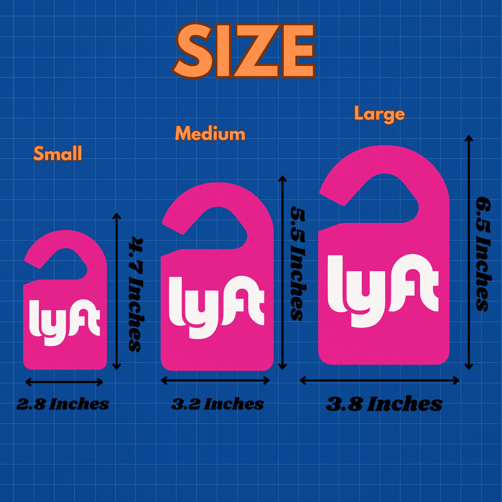 Custom Professional Car Hang Tags for Rideshare and Delivery Drivers