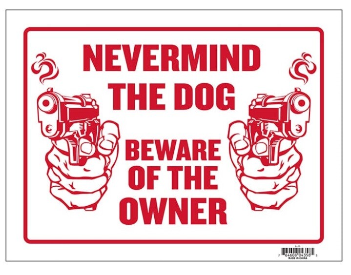 Signage for Home Business Security Waterproof Durable Plastic for In/Outdoor Use