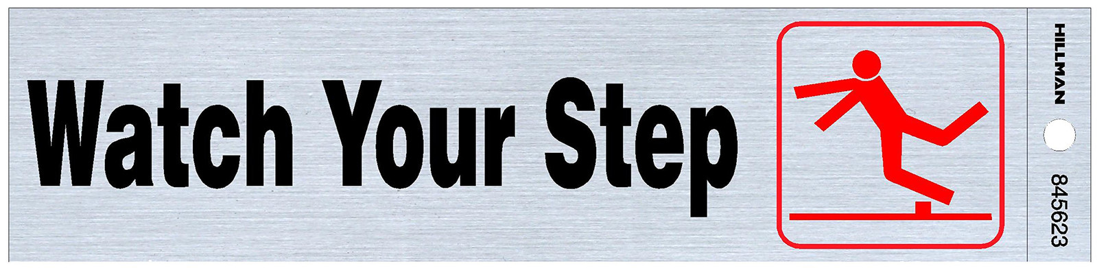 Watch Your Step Sign 2×8 Inches Self Adhesive Durable Warning for Slippery Fl…