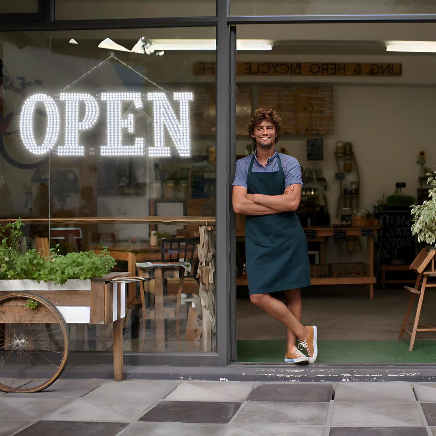 Led Open Signs for Business 40X14In Big Open Sign Led W/Remote Control Window Wa