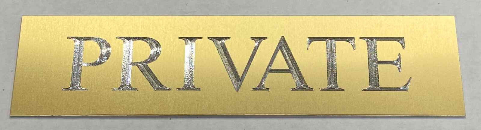 Engraved 10×2 8×2 Custom Name Plate Office Wall Door Desk Metal Sign Plaque