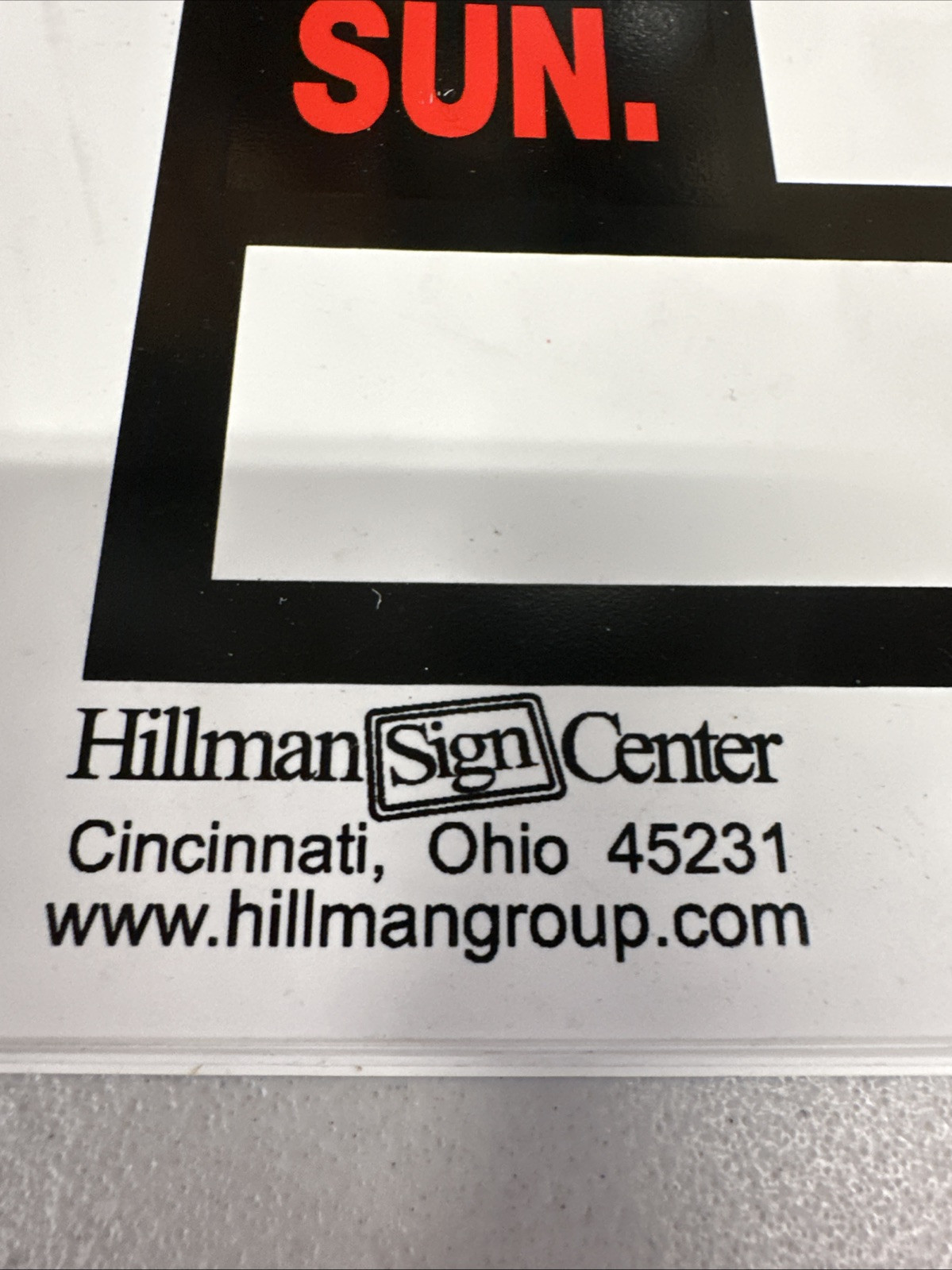 BUSINESS HOURS Window Sign Days of Week 8″x12″ Hillman 839888 {50}