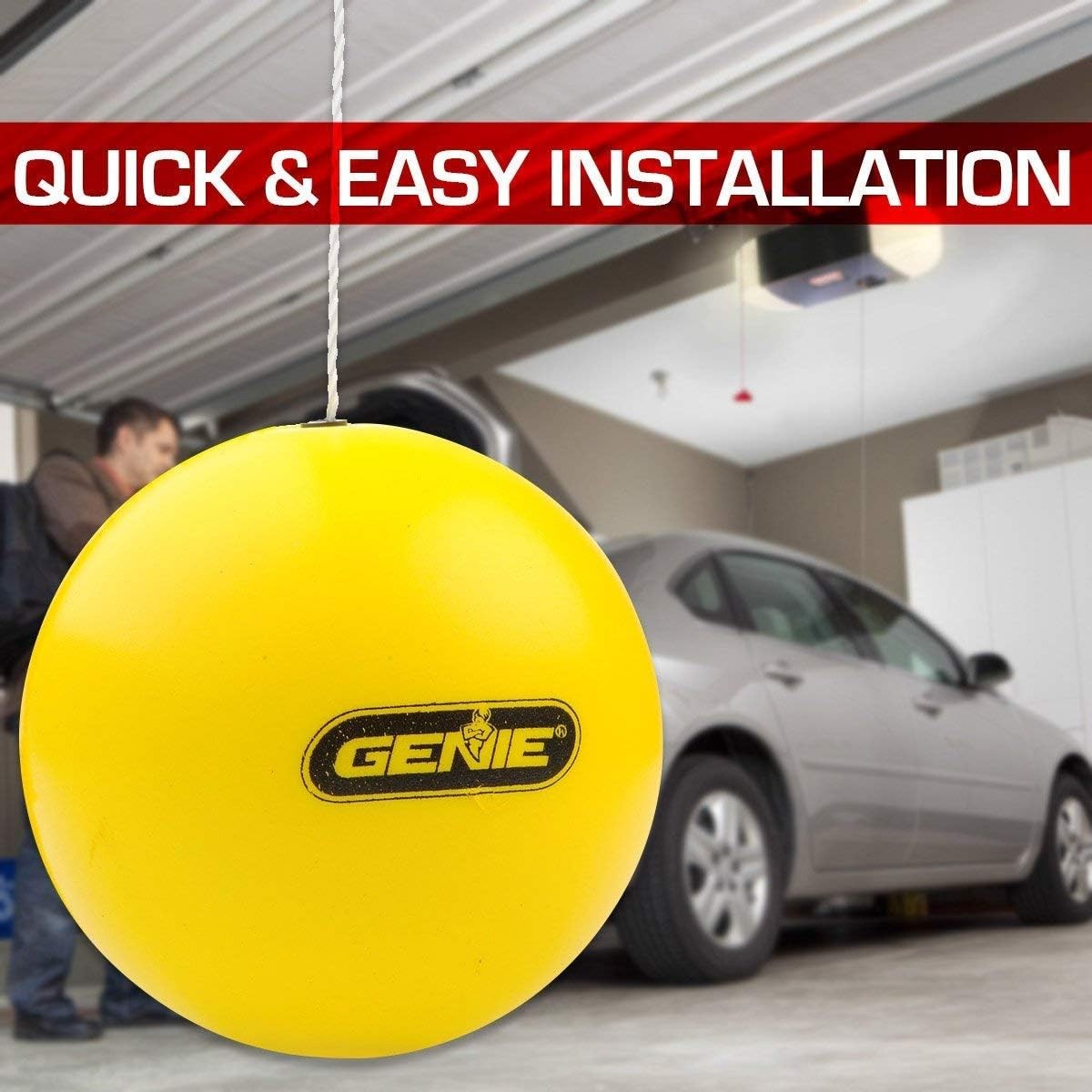 Genie GPS-R Stop Perfect Every Time Parking Guide 1 Count (Pack of 1), Yellow