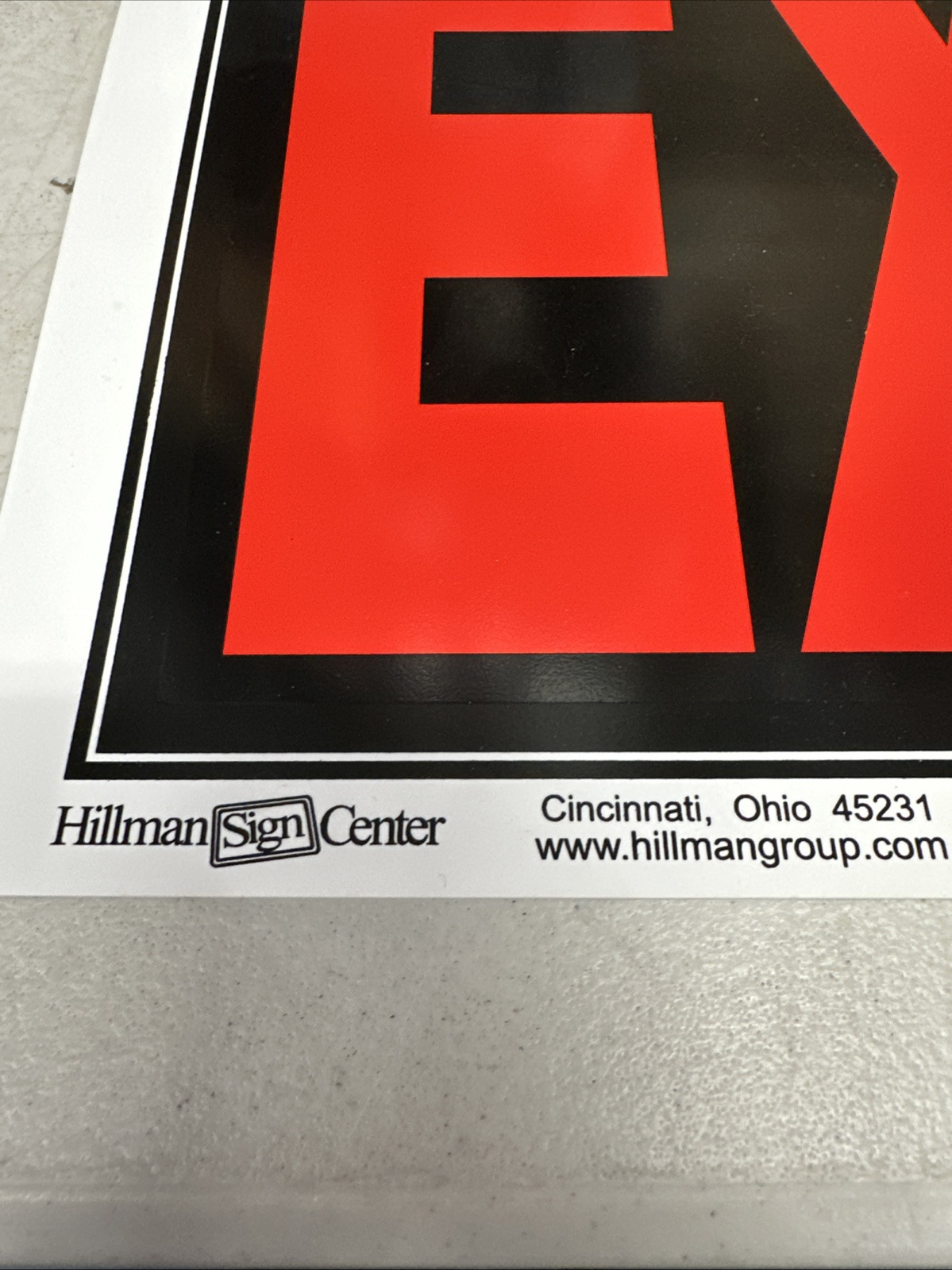 Hillman 839892 Exit Sign, Black and Red Plastic, 8×12 Inches 3 Pack {51}