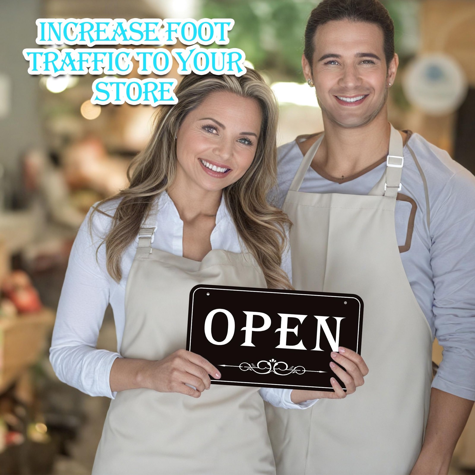 Open Closed Signs for Business, 12×6.7 Waterproof Double Sided Come In or Clo…