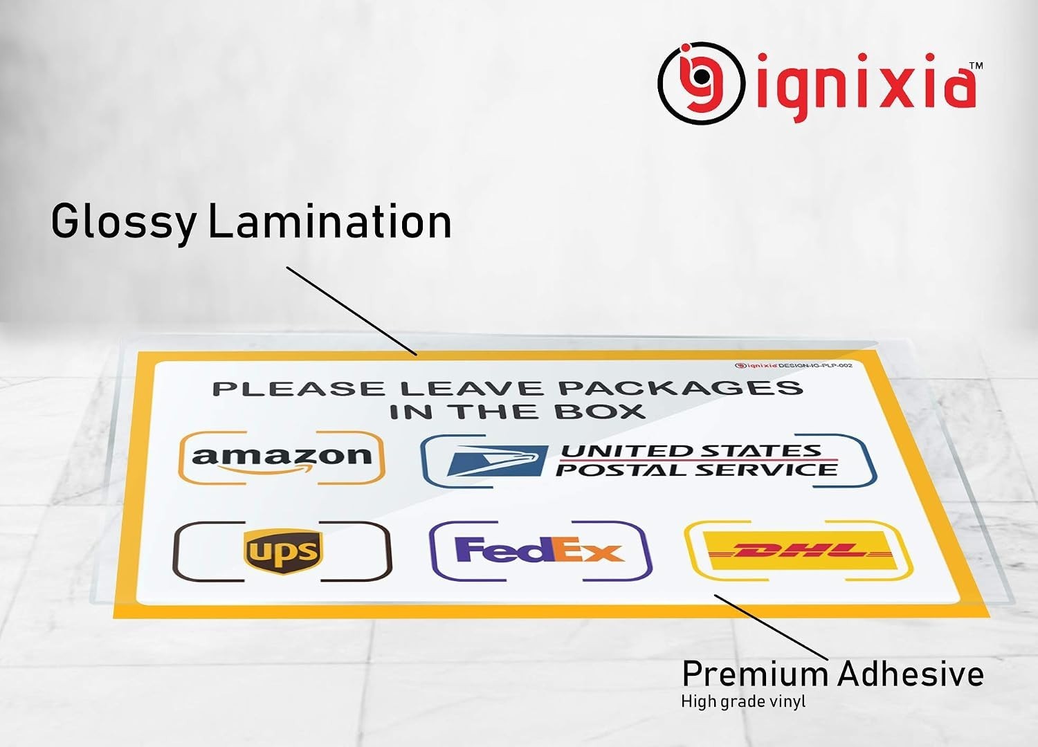High-Visibility Package Delivery Sign for Home & Office – 2 Pack, 10 x 7 Inches