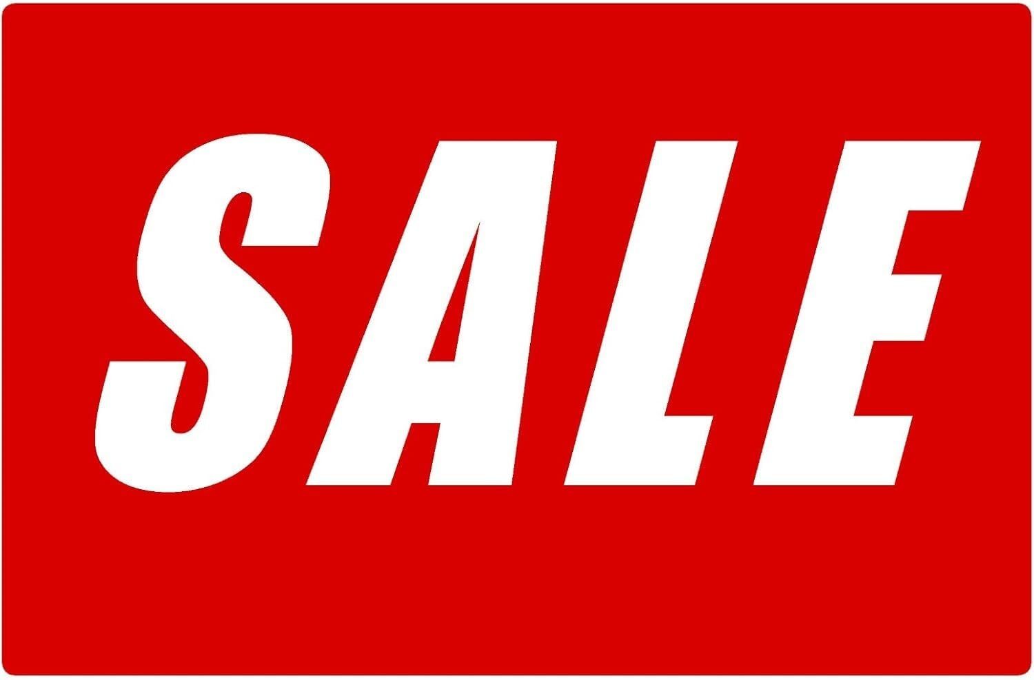 Sale Business Retail Counter Informational Sign | Plastic | 12″w x 8″h