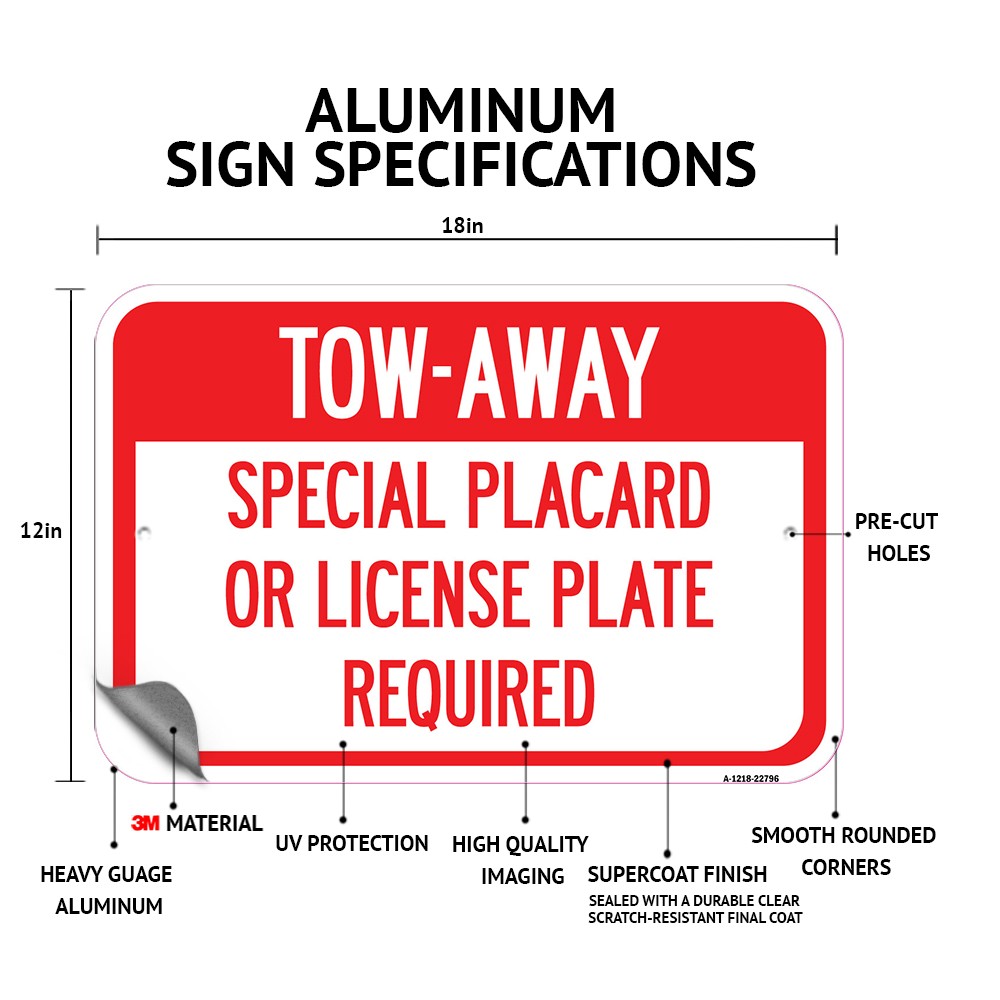 Restricted Area No Admittance Except Employees Heavy Gauge Metal Parking Sign