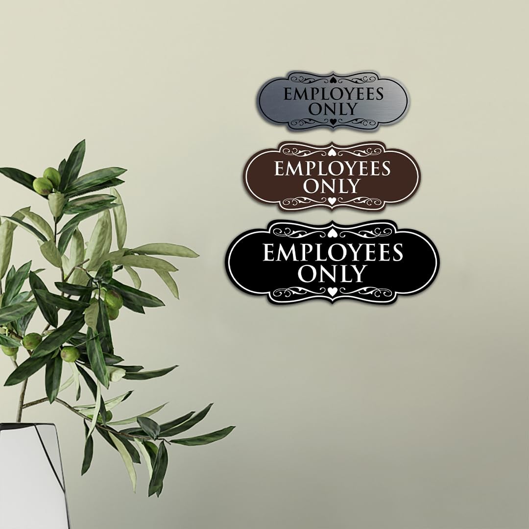 All Quality Designer Employees Only Sign Easy Installation Office Or Business