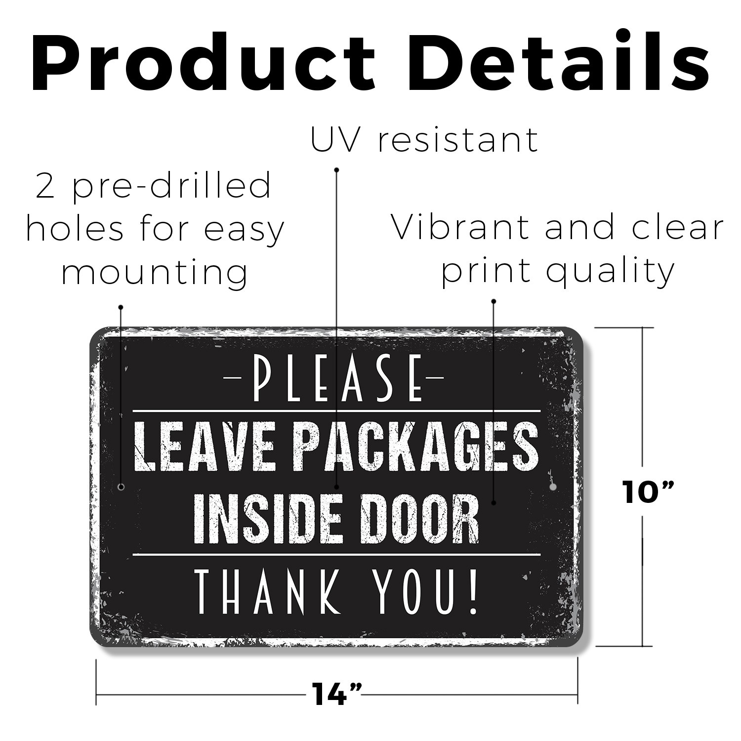 Please Leave Packages Inside Door Sign Drop Boxes Here Thanks for Porches