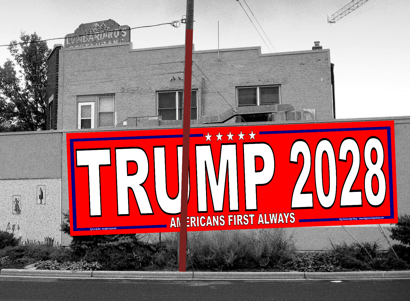 TRUMP 2028 Americans First Always – HUGE & LARGE-Red Banners-Reinforced-USA MADE