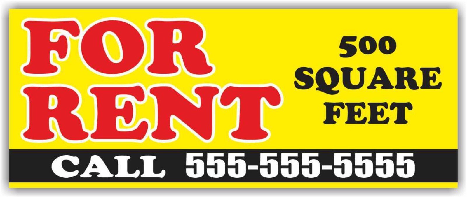 FOR RENT Advertising Banner Vinyl Mesh Sign House Space Room Storage Unit Lease