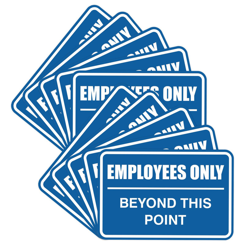 All Quality Classic Framed Employees Only Beyond This Point Wall Or Door Sign