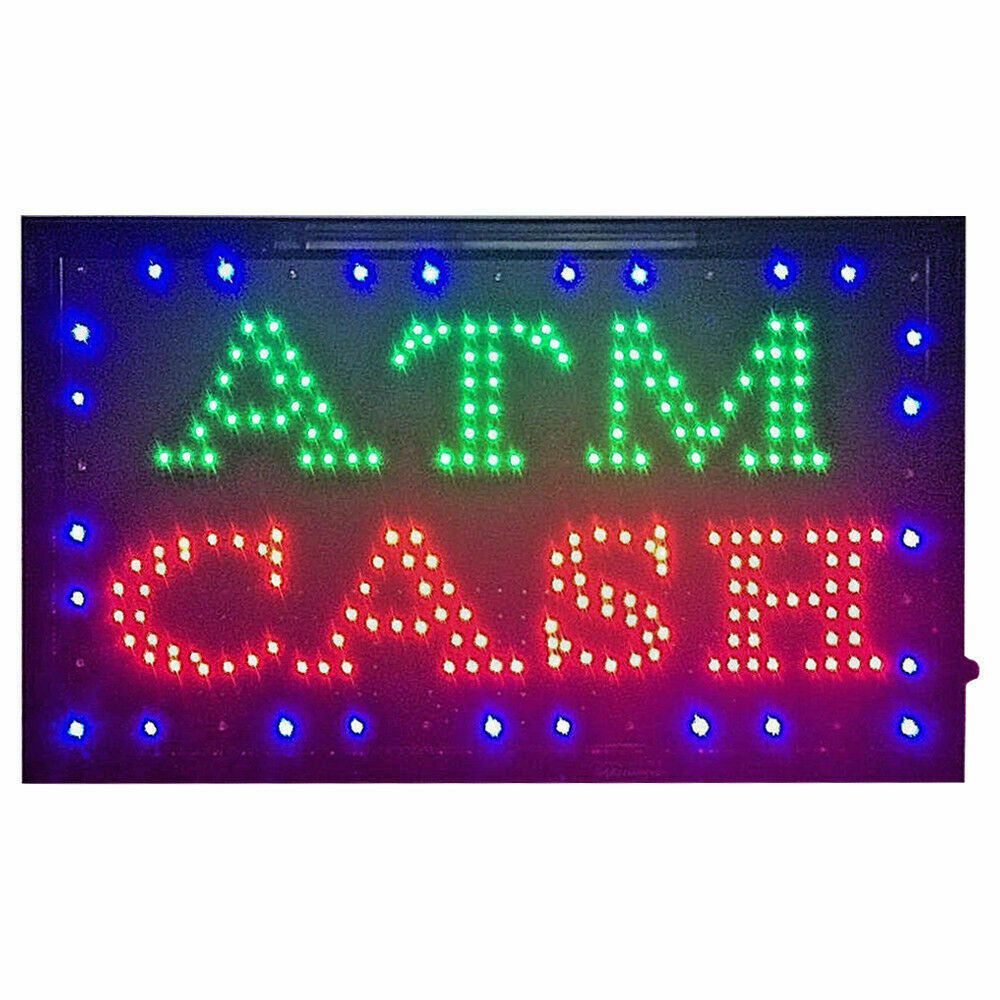 LED Bright Neon Light OPEN Business Signs Animated Motion w/ ON/OFF Store