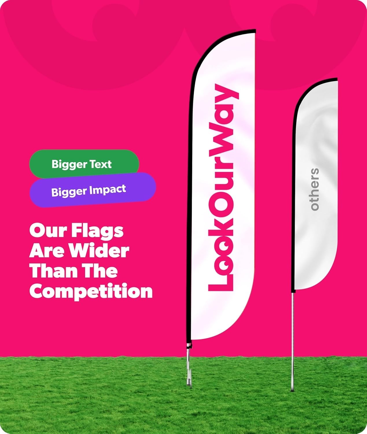 Portable 12ft Now Open Feather Flag Banner Set – Easy Assembly for Outdoor Use