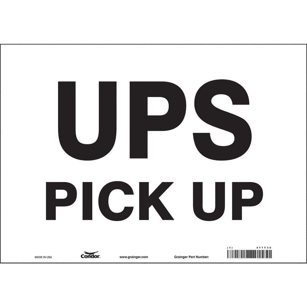 CONDOR 477T30 Safety Sign,10 inx14 in,Vinyl 477T30