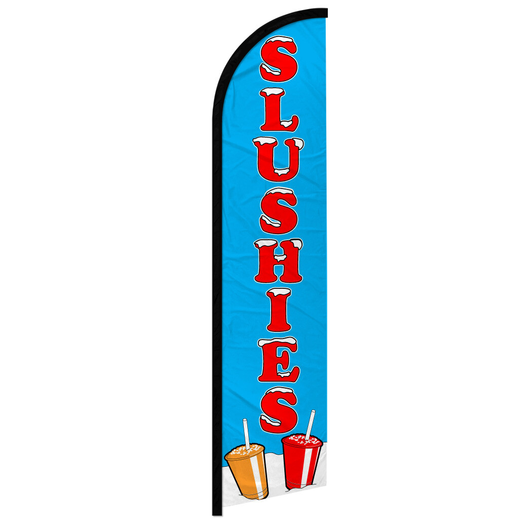 Slushies Windless Advertising Swooper Flag Concessions Drinks