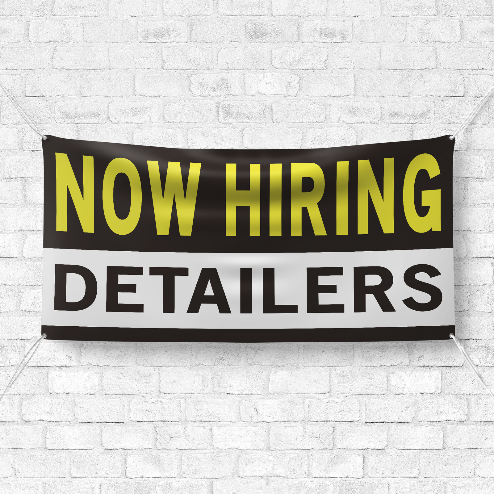 Now Hiring Detailers 13 oz Heavy Duty Vinyl Banner Jobs Available Auto Detailing