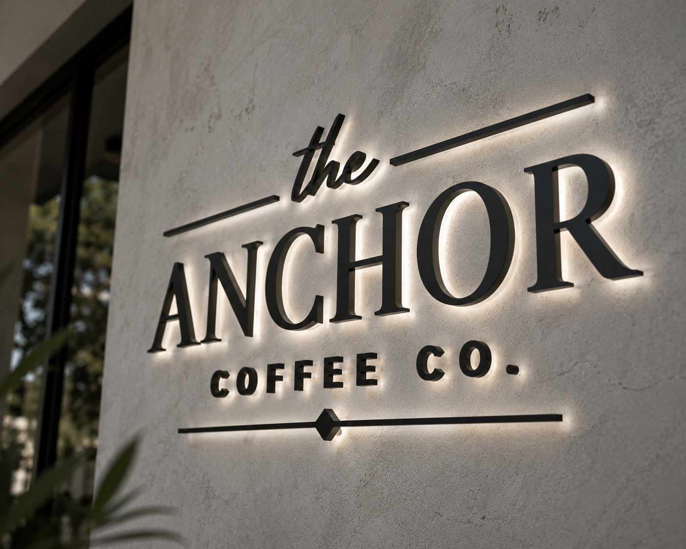 3D Laser Cut Backlit Metal Sign – Custom Outdoor Business Logo Wall Display
