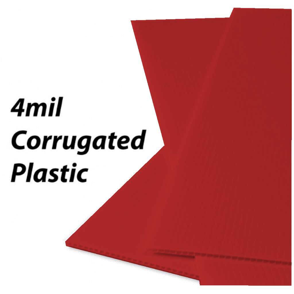 22″ Round Corrugated Plastic Yard Sign Blanks, 4mil thick, Various Color Options