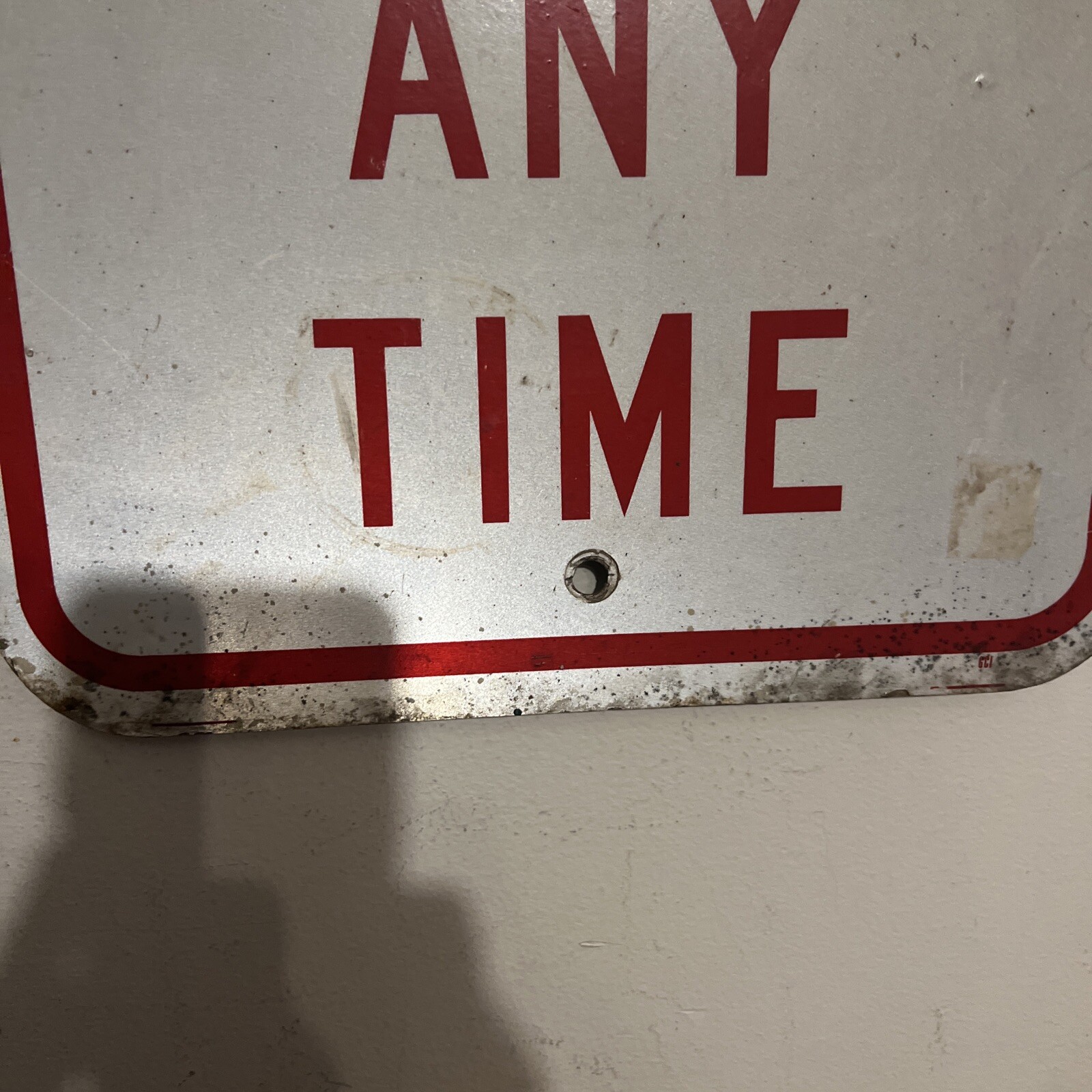 Vintage Retired Street Sign NO PARKING ANY TIME 12″ x 18″ Aluminum MANCAVE