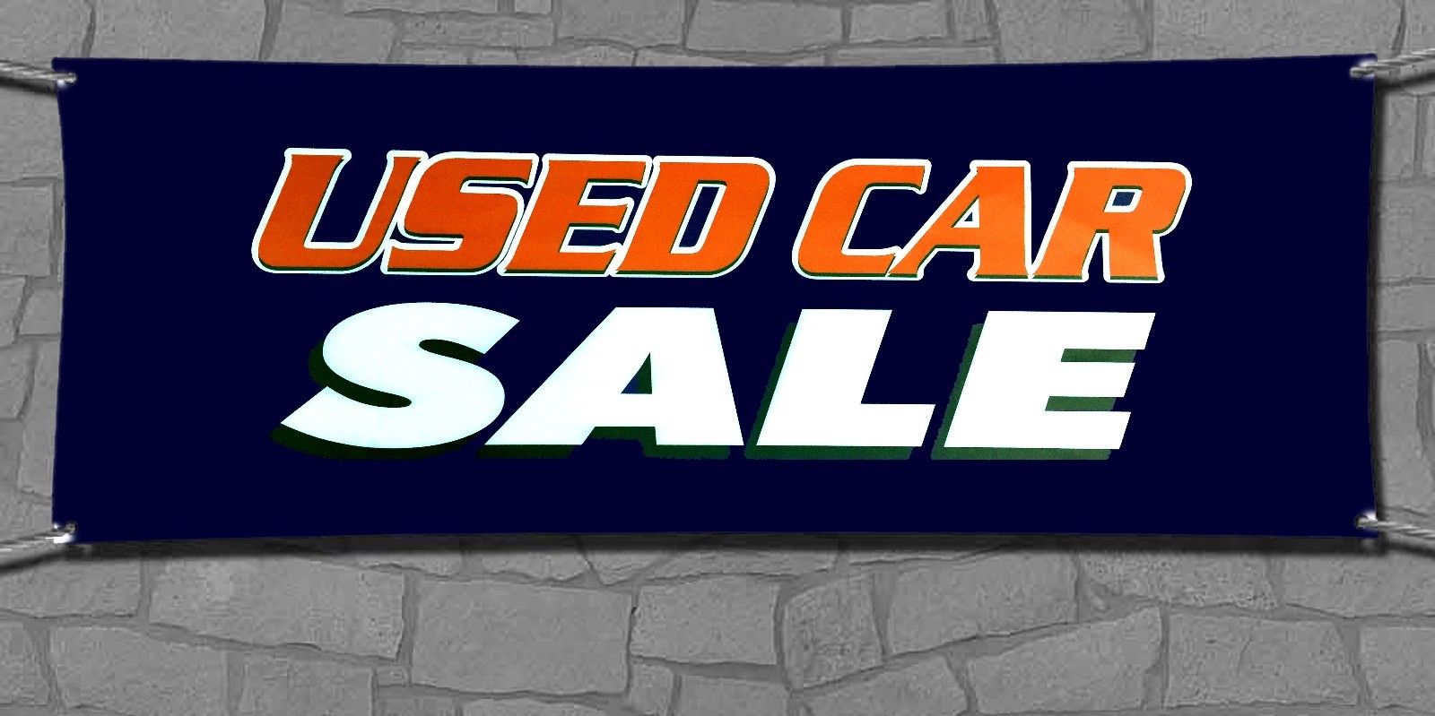 Used Car Sale Business Advertising Banners Flags Outdoor Sign Sz 18×48-24×72 inc