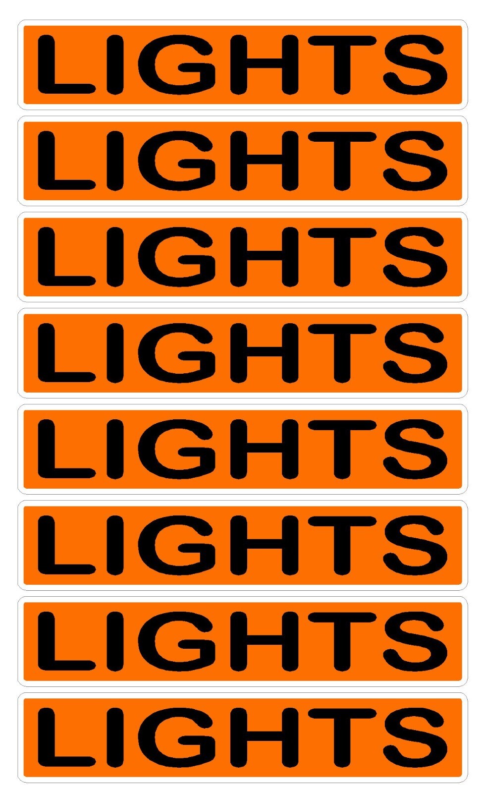 Conduit Line Marker Orange Black 110 115 120 208 220 240 480 Volt 3Phase Sticker