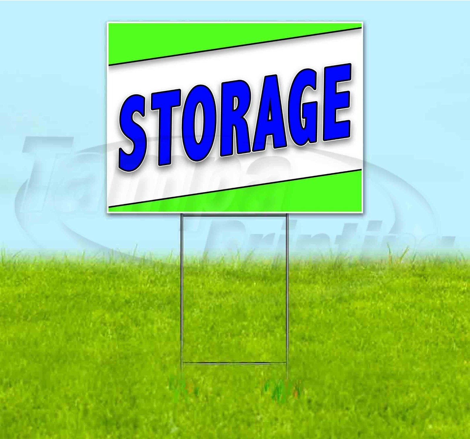 STORAGE 18×24 Yard Sign WITH STAKE Corrugated Bandit USA BUSINESS UNIT