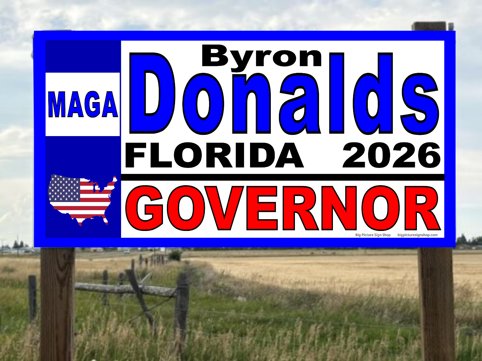 Byron DONALDS Florida Governor 2026 -HUGE & LARGE Banners – Reinforced -USA MADE