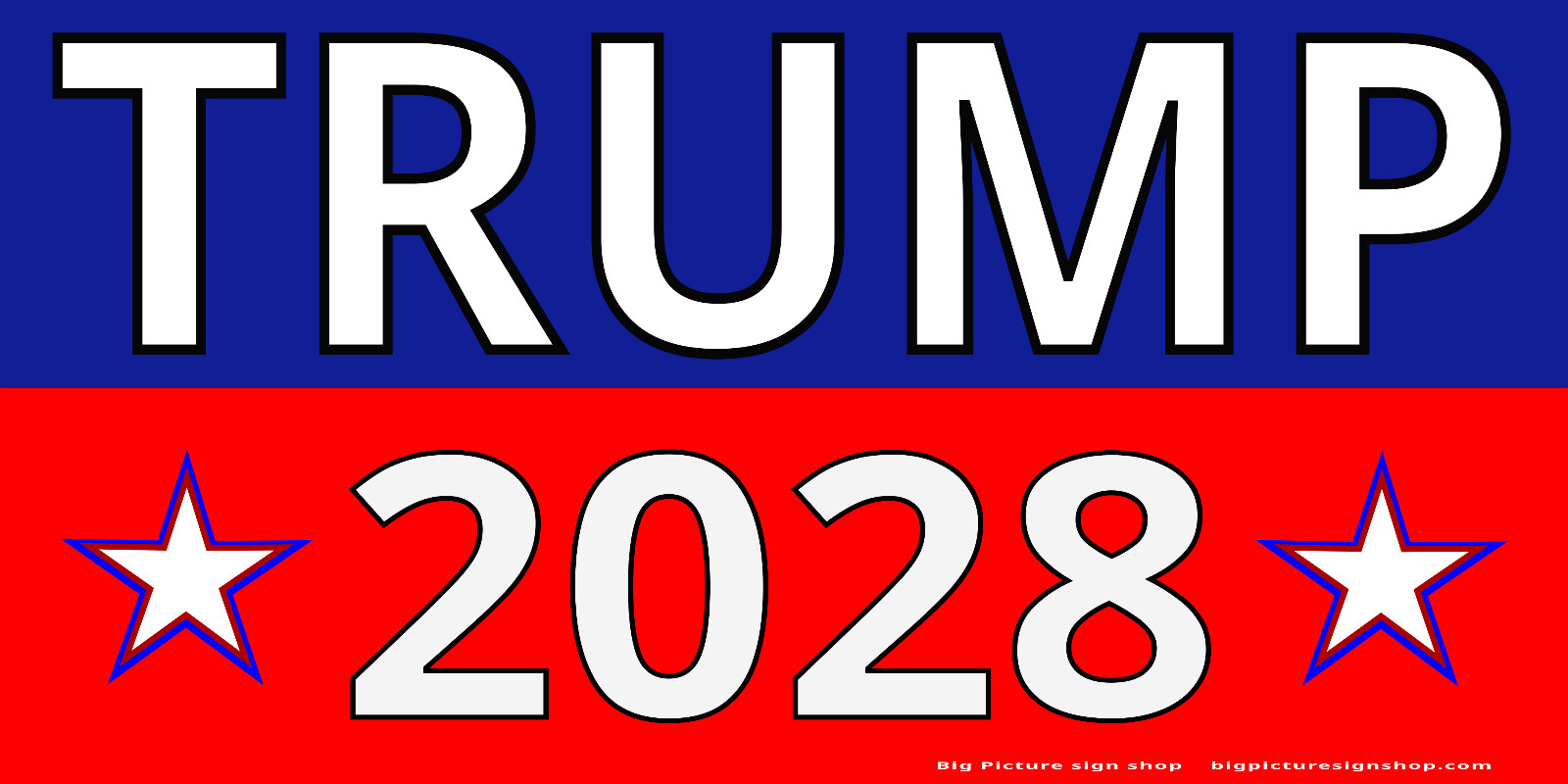 TRUMP 2028 -Banners – HUGE & VERY LARGE – Dk Blu Rd – Fast Shipping -USA MADE-30