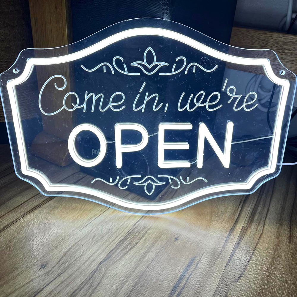OPEN NEON SIGN FOR BUSINESS SHOP STORE LED OPEN WALL SIGN USB POWERED ACRYLIC