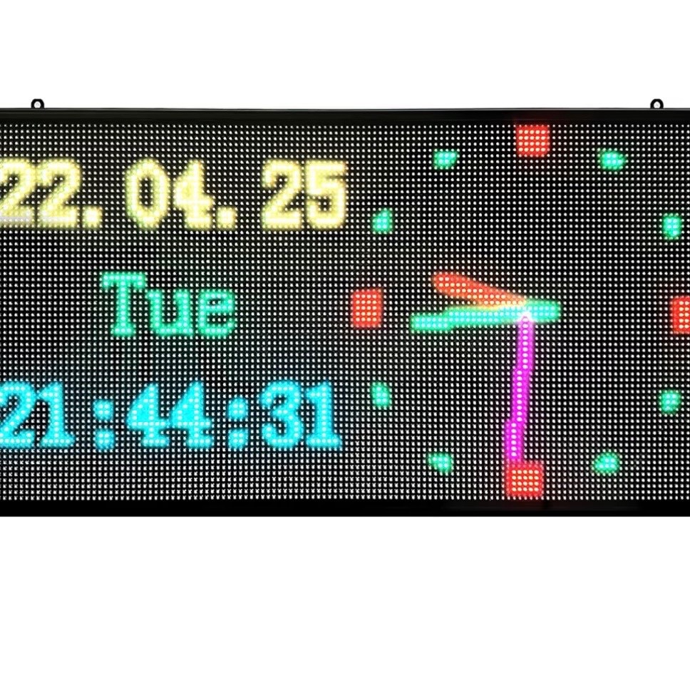 P3 Mini Programmable LED Scrolling Sign 16×8.7 Inch, Full Color WiFi LED Message