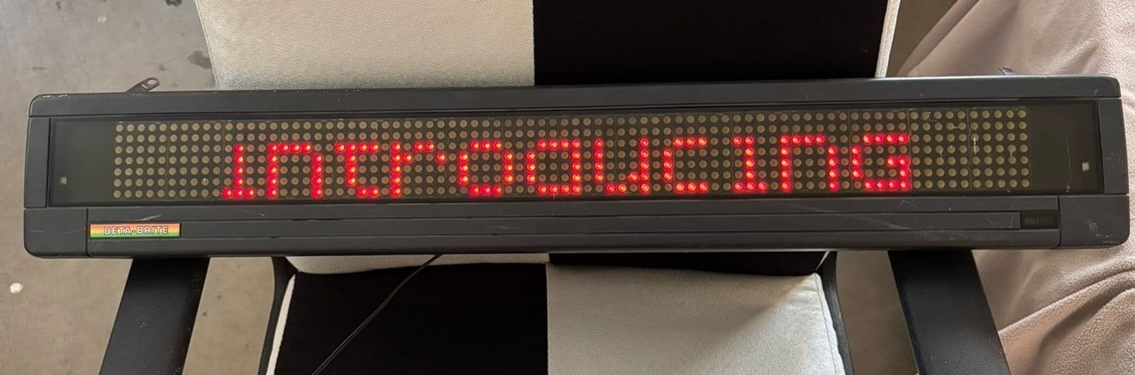 Beta Brite Electronic Color Message Display Sign No Remote, with Power Cord