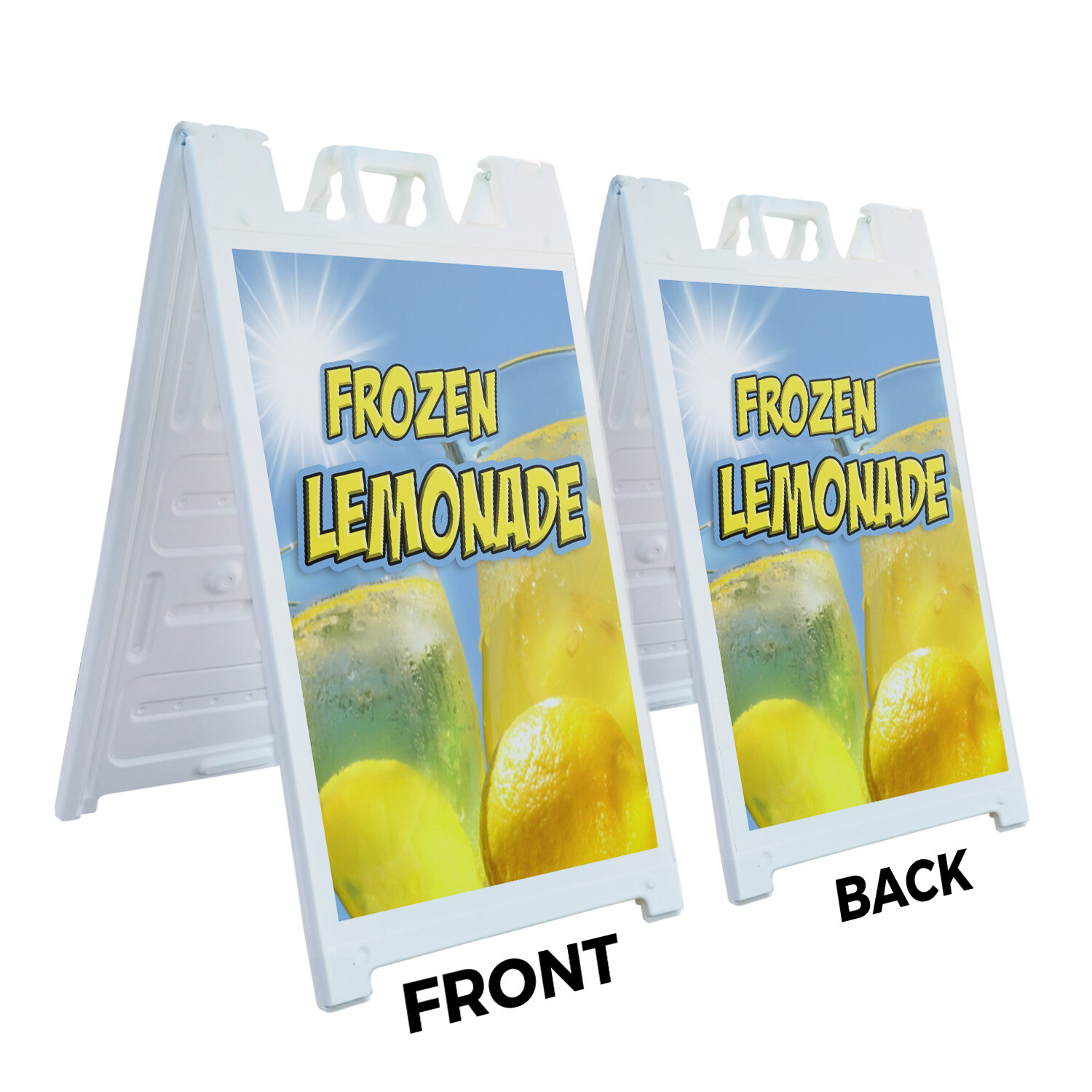 A-frame Sidewalk Frozen Lemonade 24″ x 36″ Double Sided A-Frame Sidewalk Sign