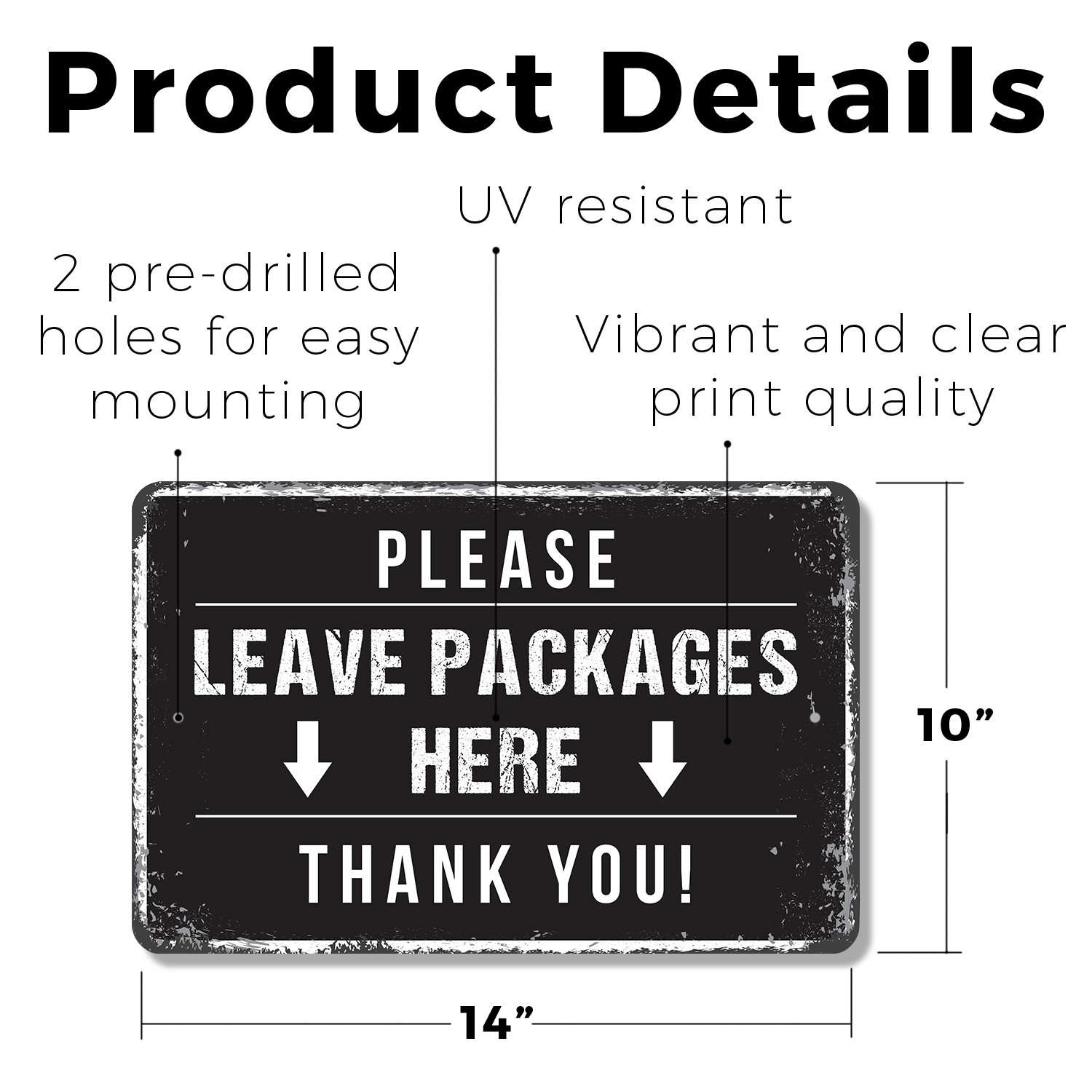 Please Leave Packages Here Sign Drop Boxes Here Thanks Perfect for Porches