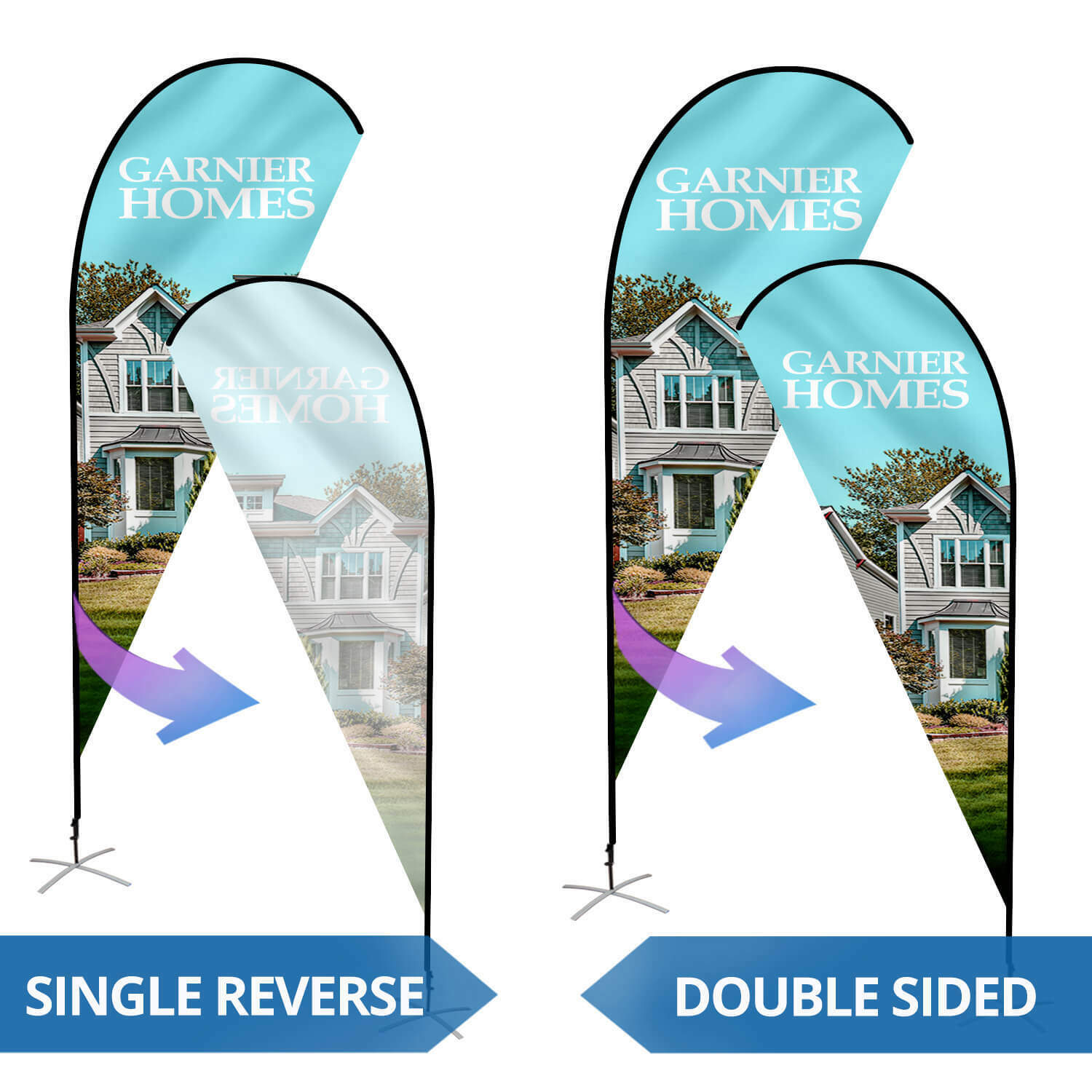 Anley Custom Teardrop Feather Flags Swooper Advertising Banners Flags