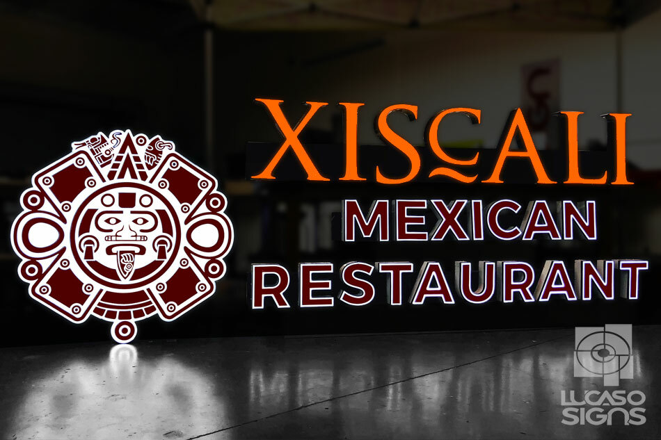Custom Channel Letters Led Illuminated Storefront Outdoor signage 14 Inches