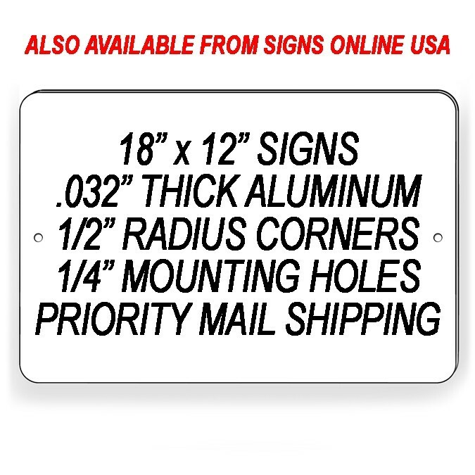No Turn Around Metal 8″ x 12″ Sign warning do not stop keep out STA003