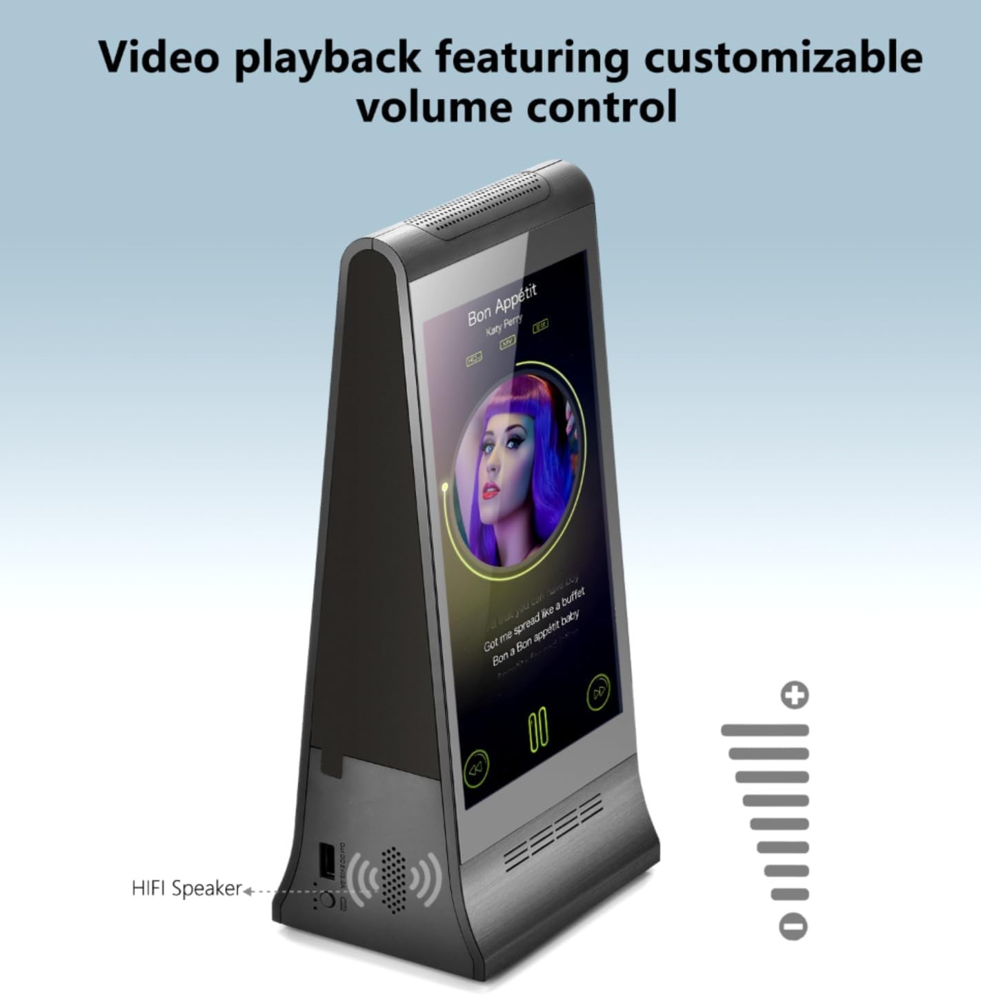 Digital Signage Display for Tabletop Interactive with Double Touch Screen & WIFI