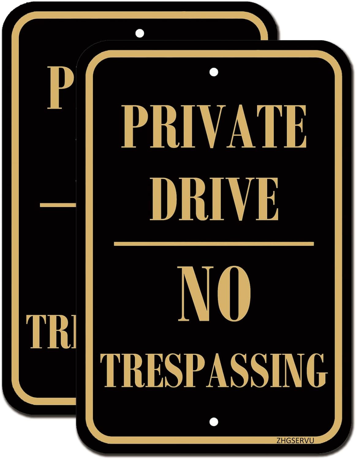 Private Drive No Trespassing Signs 2 Pack 12 X 18 Inches Private Driveway Sign R