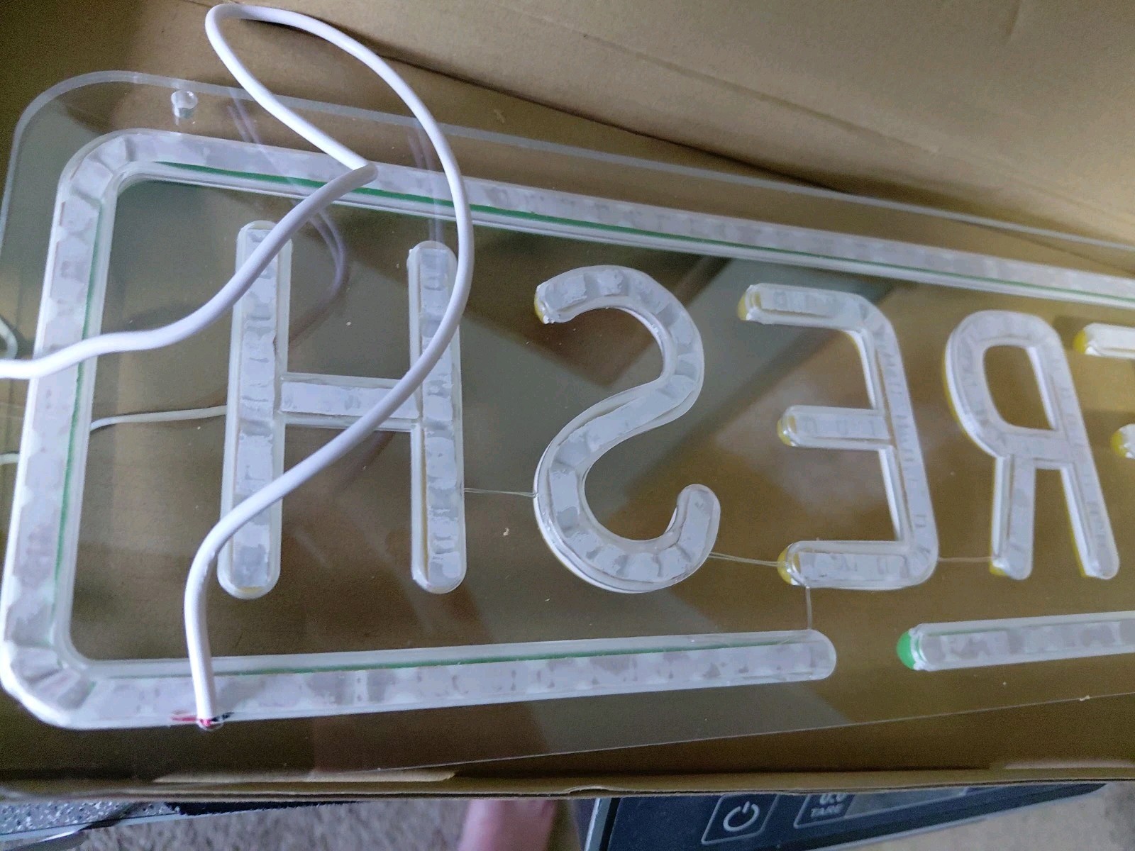 “Fresh” Sign | Neon, LED Light | 14.2″ x 5.6″ Bright!! USB Acrylic