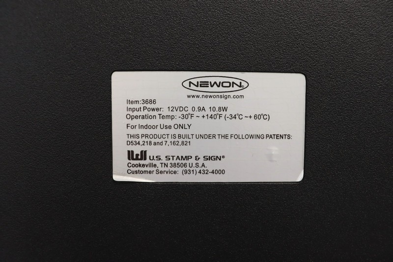NEWON 3686 LED Open Sign – Lighted – Non-Programmable – Bar / Decor