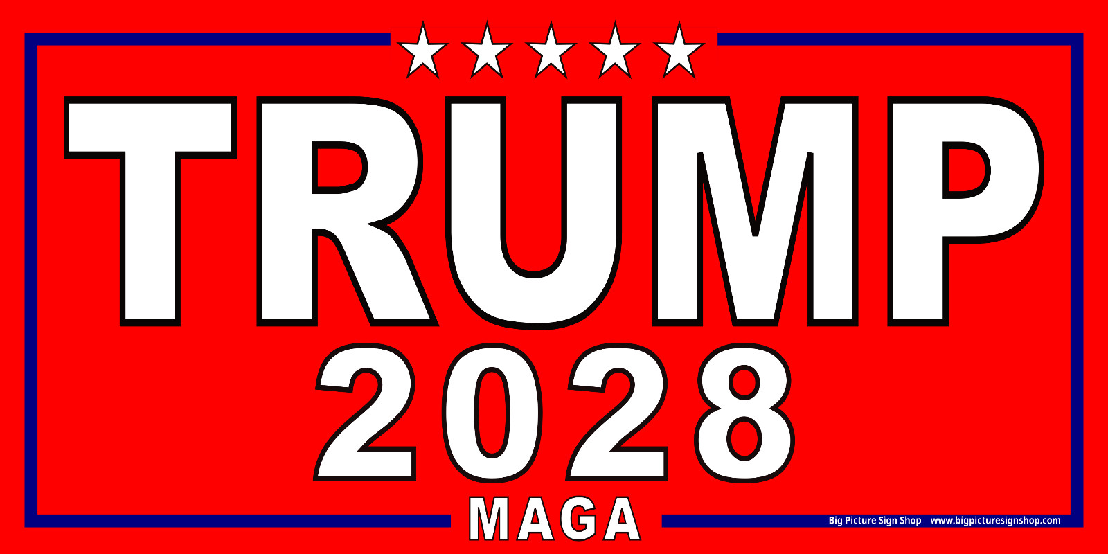 TRUMP 2028 – HUGE & VERY LARGE -RED Banners – Reinforced Vinyl -USA MADE QUALITY