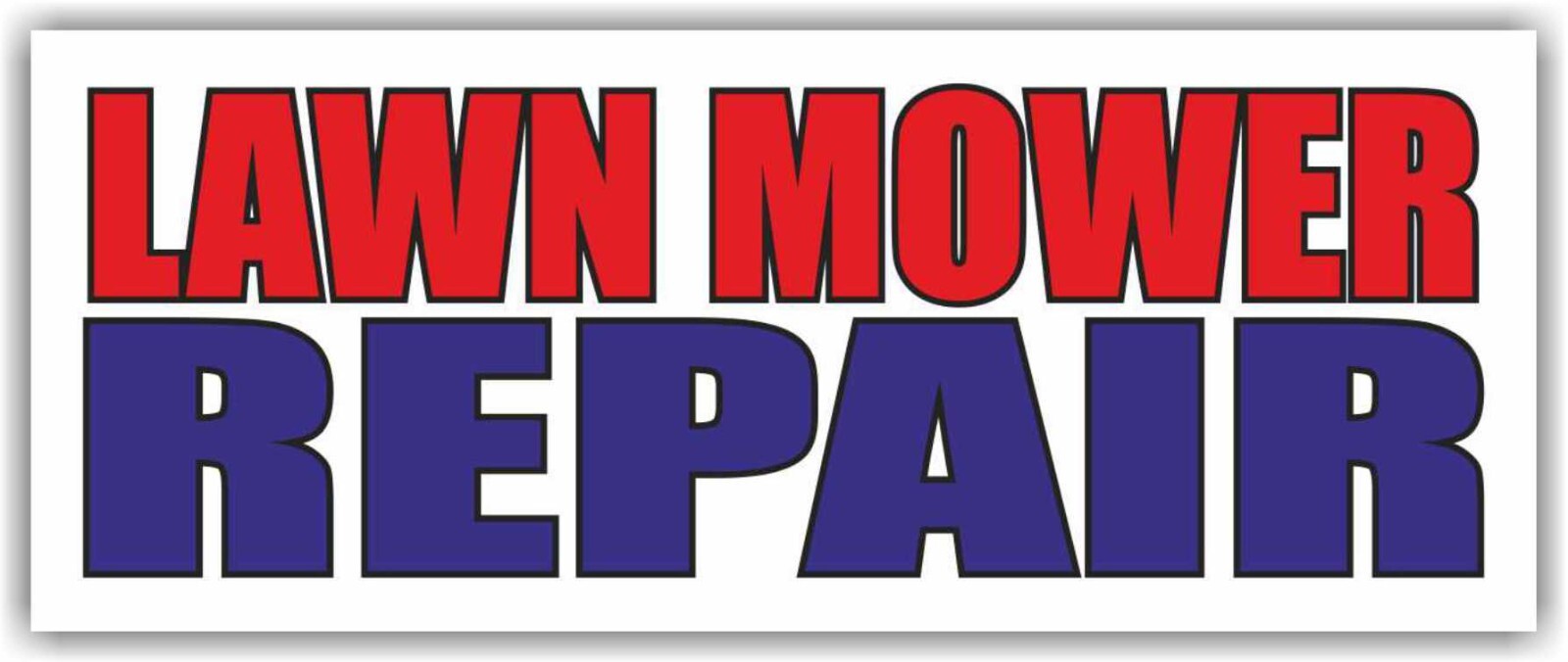 LAWN MOWER REPAIR Advertising Banner Vinyl Mesh Sign blades oil grass landscape