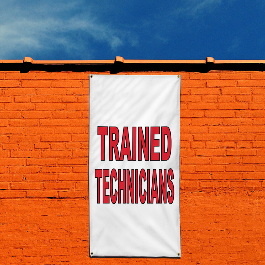 Vertical Vinyl Banner Multiple Sizes Outdoor Weatherproof Industrial Yard Signs