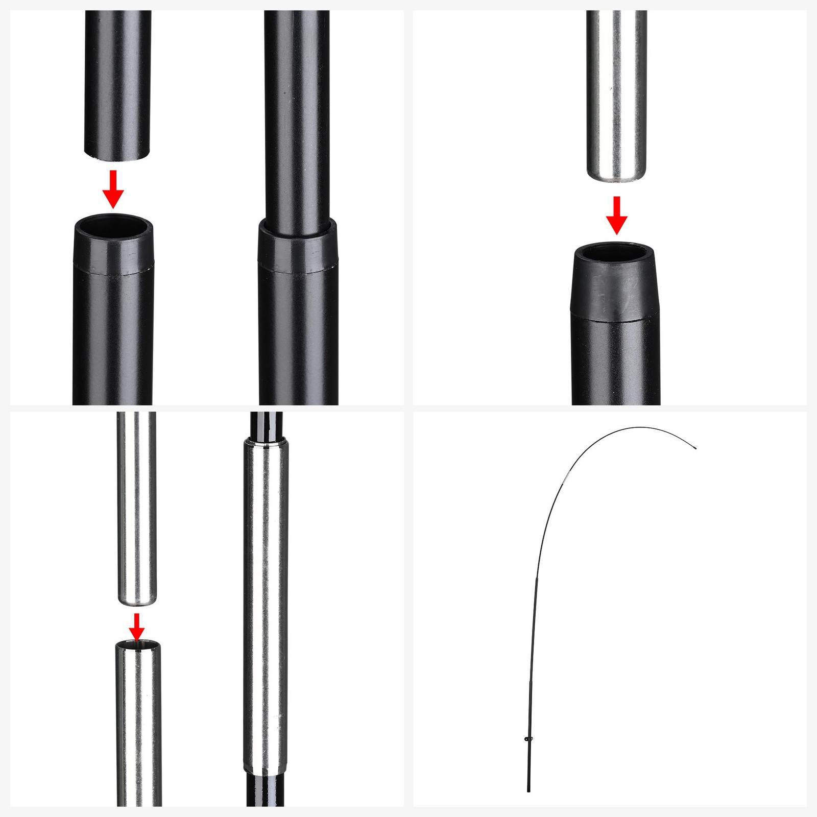 InstaHibit 10 Pack 9ft / 11ft Feather Flag Pole Kit for Business Advertising
