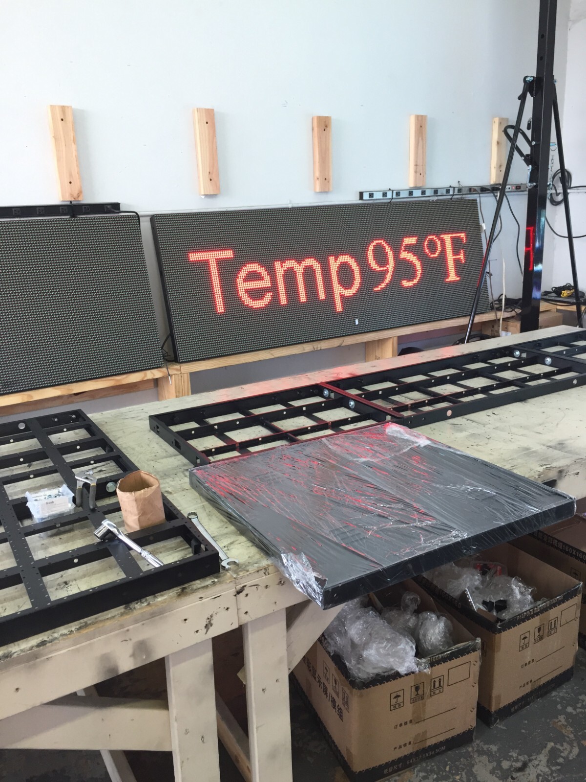 LED Sign Outdoor Full Color Double Sided Programmable Message Digital HD WIFI