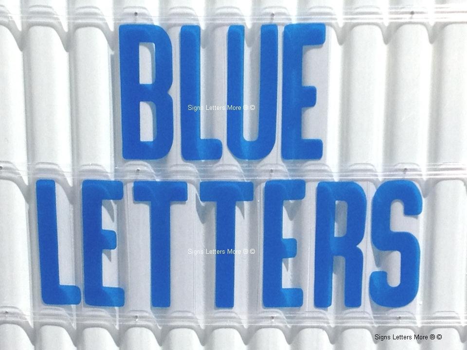 8″ All Blue Sign Letters for Outdoor Marquee Portable Signs