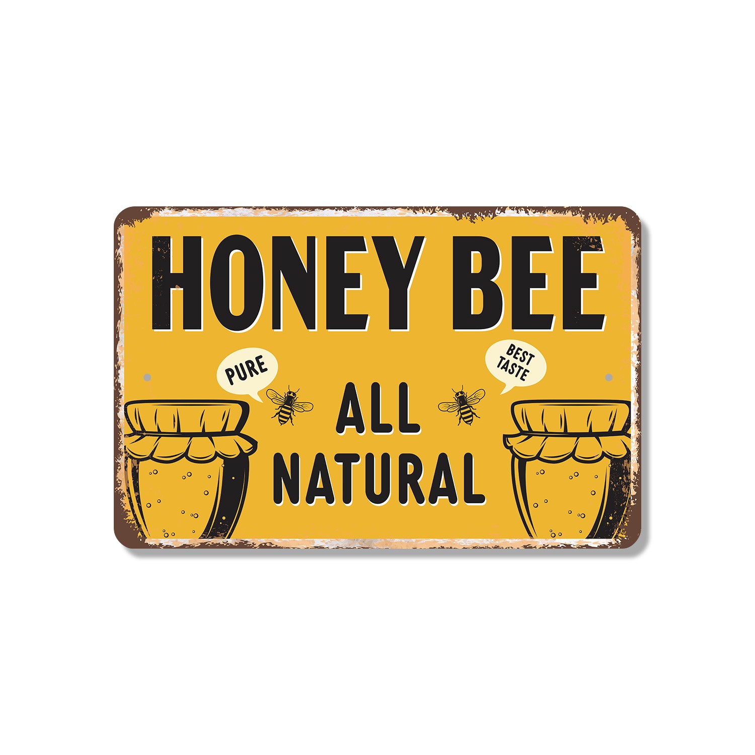 Honey Bee Sign Please Do Not Disturb Pollinators At Work Perfect for Gardens