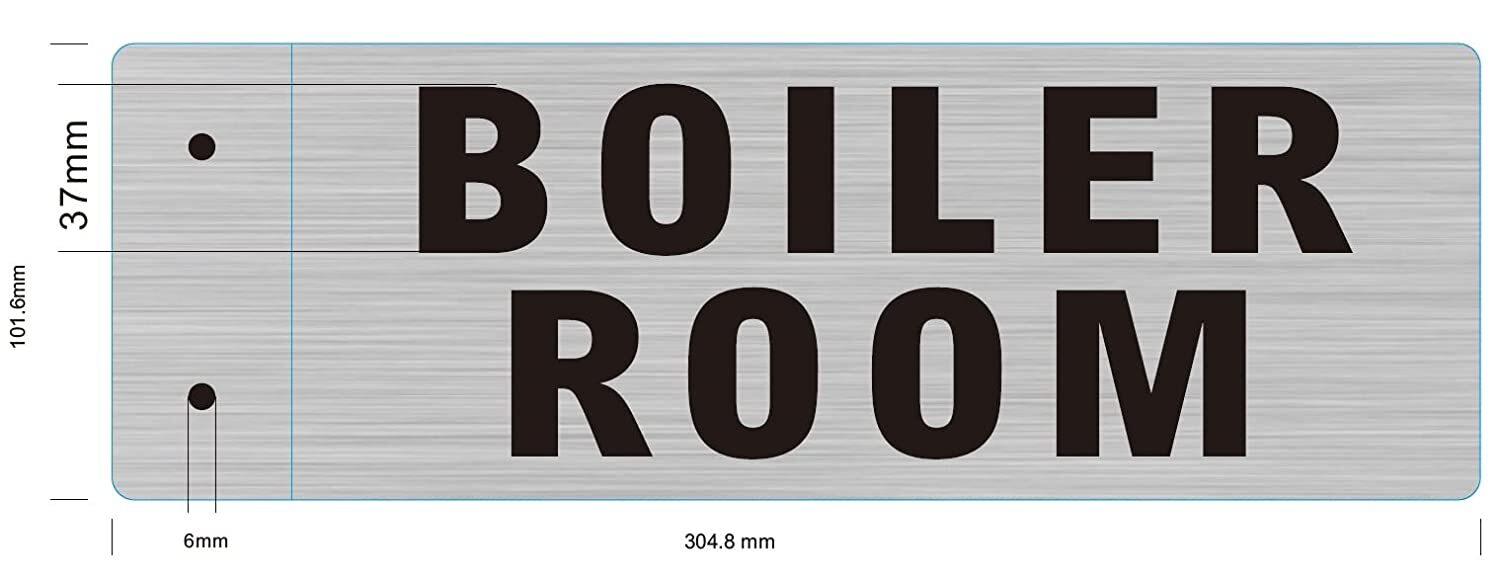 Boiler Room Sign -Two-Sided/Double Sided Projecting, Corridor